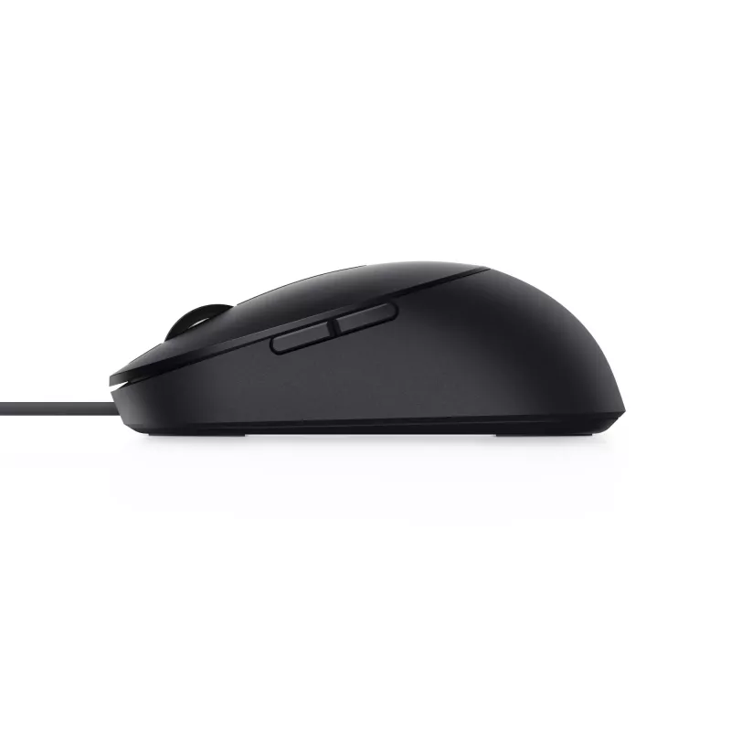 DELL Pro Wired Mouse - MS3220 - Negro, ambidiestro, láser, USB Type-A, 3200 DPI, 2 ms, Negro