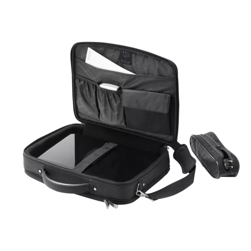 DICOTA Eco Multi Plus - Funda para portátil 14-15.6 pulgadas - Negro / 600d Rpe Poliéster