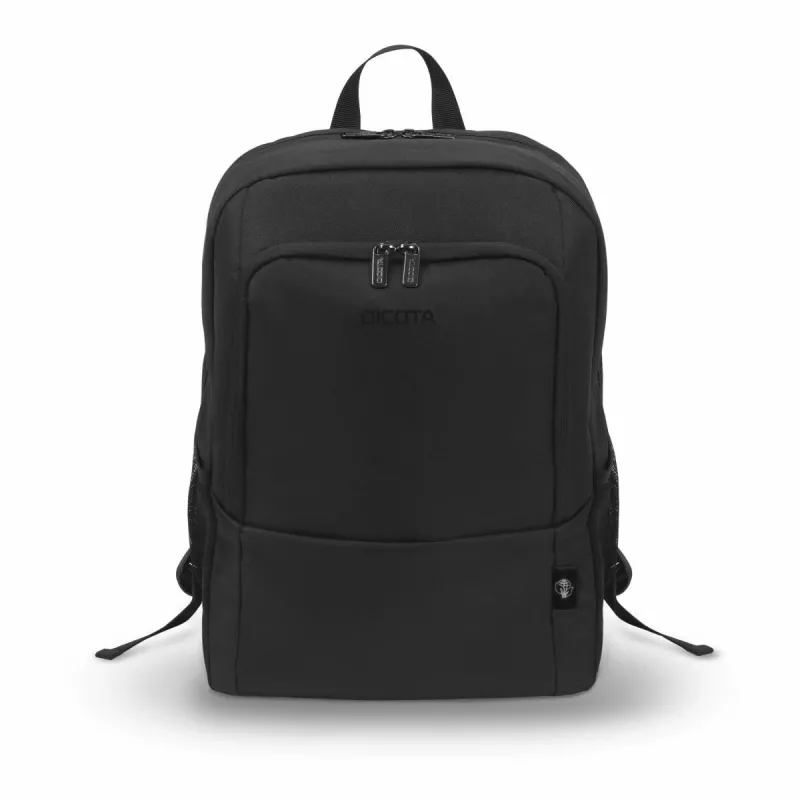 DICOTA Eco Backpack Base - Mochila para portátil 13-14.1in - Negro / 300d rPET Poliéster