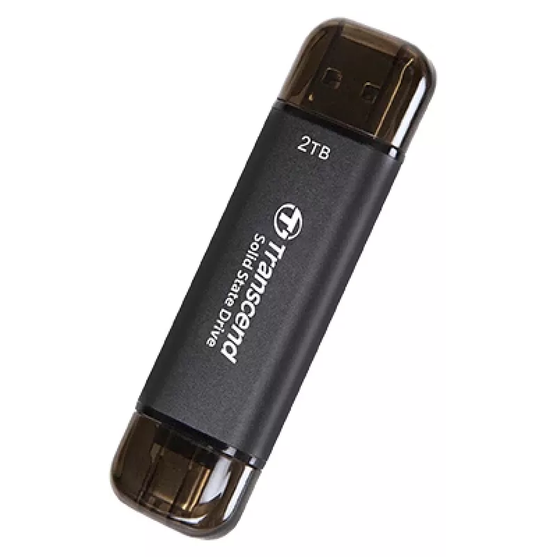 TRANSCEND Esd310c - 2 TB SSD portátil - USB Type-A / USB Type-C