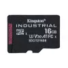 Kingston Technology 16GB microSDHC Industrial C10 A1 tarjeta pSLC + Adaptador SD