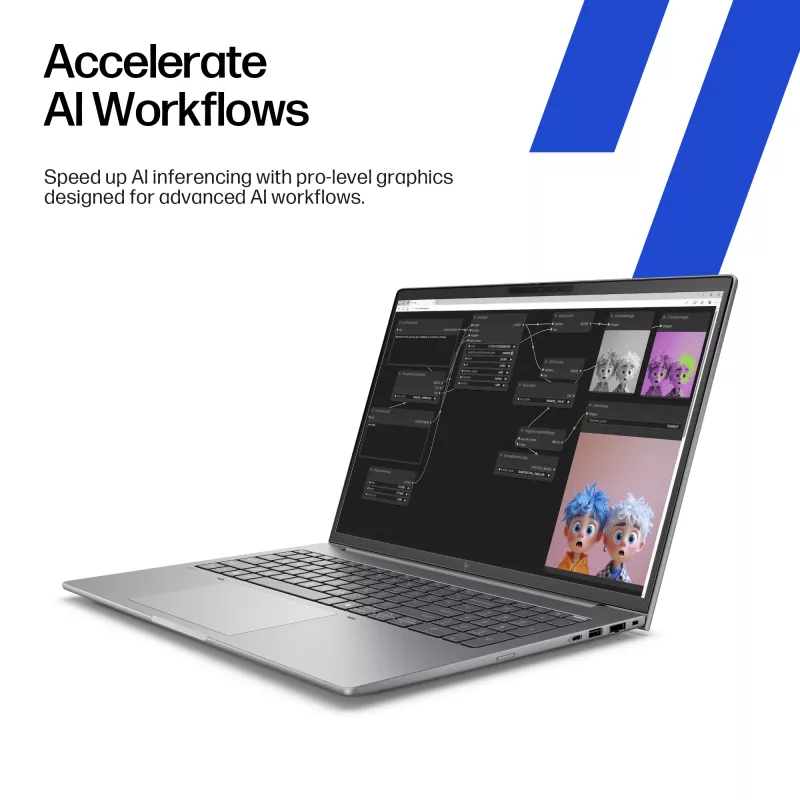 HP ZBook 8 G1ak A3ZT3ET estación de trabajo móvil AI PC, AMD Ryzen AI 7 PRO 350, 35,6 cm (14 pulgadas) WUXGA IPS 1920 x 1200, 32 GB de RAM, SSD NVMe de 1 TB, AMD Radeon 860M, Wi-Fi 7, Bluetooth, Windows 11 Pro, teclado alemán, Meteor Silver