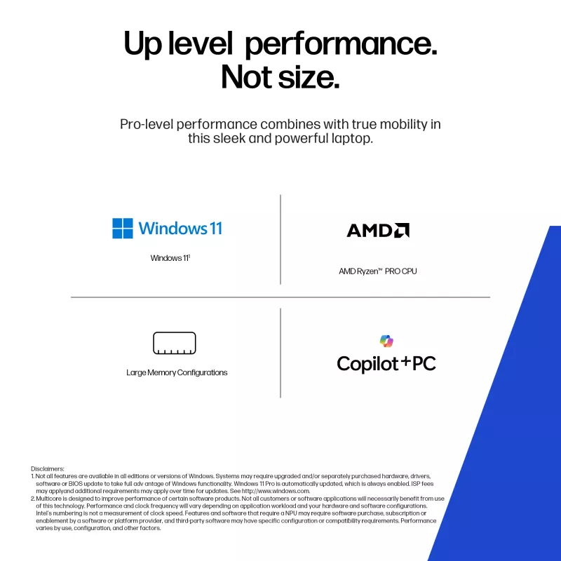HP ZBook 8 G1ak A3ZT4ET estación de trabajo móvil AI PC, AMD Ryzen AI 7 PRO 350, 35,6 cm (14 pulgadas) WQXGA IPS 2560 x 1600 120 Hz, 64 GB de RAM, SSD NVMe de 2 TB, AMD Radeon 860M, Wi-Fi 7, Bluetooth, Windows 11 Pro, teclado alemán