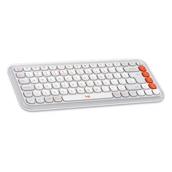 Logitech POP Icon Combo Teclado y ratón Universal Bluetooth QWERTY US International Naranja Blanco
