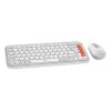 Logitech POP Icon Combo Teclado y ratón Universal Bluetooth QWERTY US International Naranja Blanco