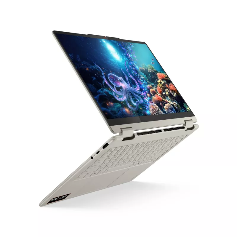 Lenovo Yoga 7 2-in-1 14AKP10 Copilot+ PC AMD Ryzen™ AI 7 350 Híbrido (2-in-1) 35,6 cm (14 inch) Pantalla táctil 2.8K 16 GB LPDDR5x-SDRAM 1 TB SSD Wi-Fi 7 (802.11be) Windows 11 Home Alemán Gris