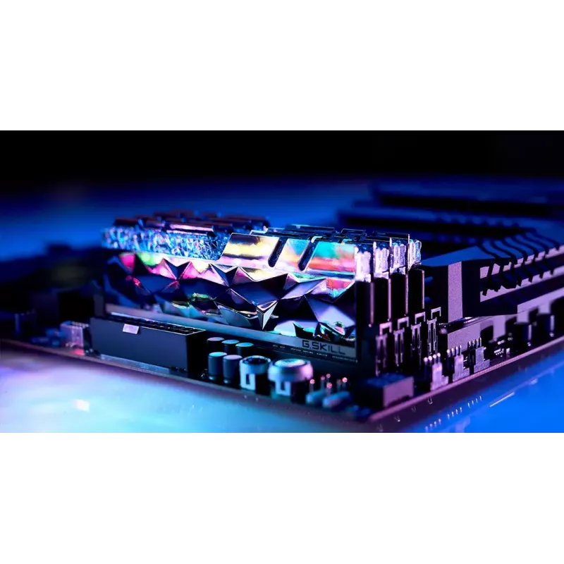 DIMM 64 GB DDR4-3600 (4x 16 GB) Quad-Kit, memoria RAM plateada, F4-3600C16Q-64GTESC, Trident Z Royal Elite, INTEL XMP