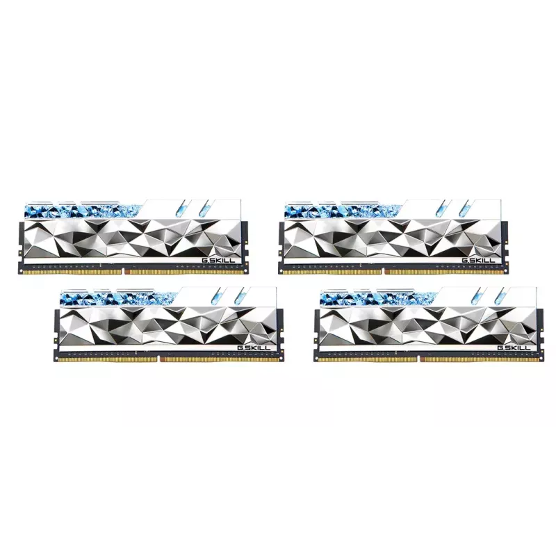 DIMM 64 GB DDR4-3600 (4x 16 GB) Quad-Kit, memoria RAM plateada, F4-3600C16Q-64GTESC, Trident Z Royal Elite, INTEL XMP