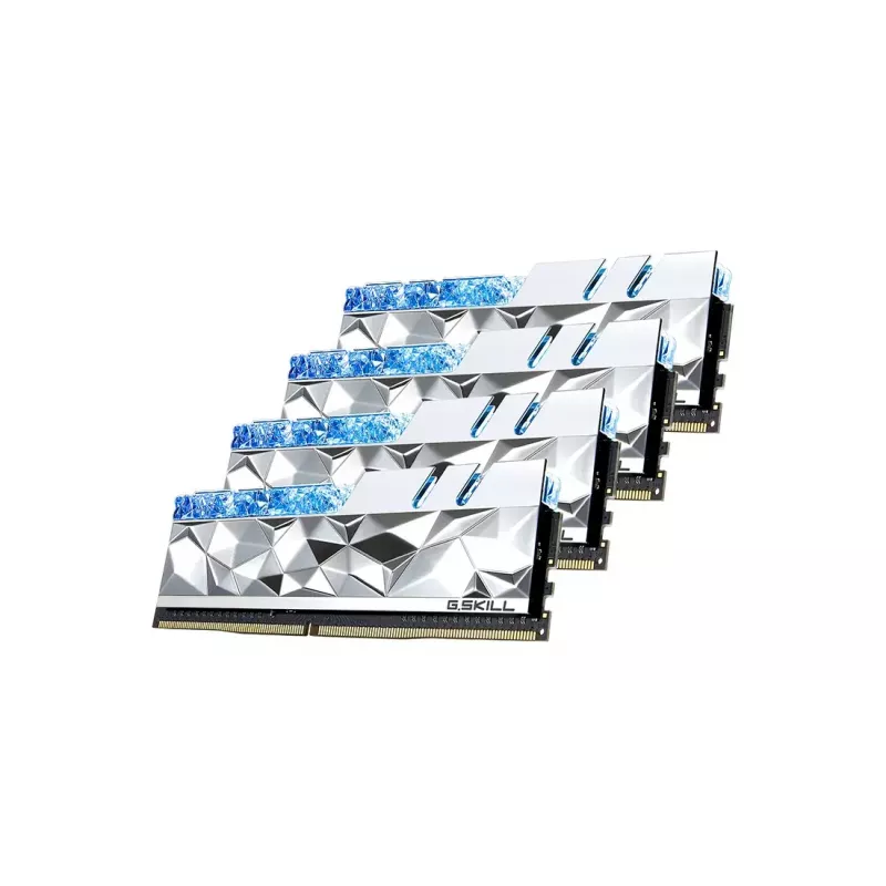 DIMM 64 GB DDR4-3600 (4x 16 GB) Quad-Kit, memoria RAM plateada, F4-3600C16Q-64GTESC, Trident Z Royal Elite, INTEL XMP