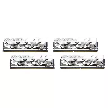 DIMM 64 GB DDR4-3600 (4x 16 GB) Quad-Kit, memoria RAM plateada, F4-3600C16Q-64GTESC, Trident Z Royal Elite, INTEL XMP