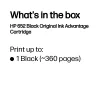 Cartucho HP 652 Negro Original Ink Advantage