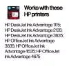 Cartucho de tinta HP 652 Tri-color Original Ink Advantage, Cian, Magenta, Amarillo, 1 ud., 200 páginas