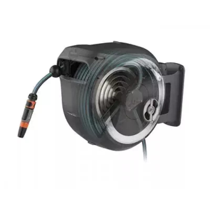 Manguera enrollable de pared Gardena RollUp Automatic negro gris