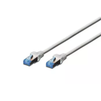 DIGITUS cable de parcheo - Cat 5e - SF/UTP - snagless - 3m - gris