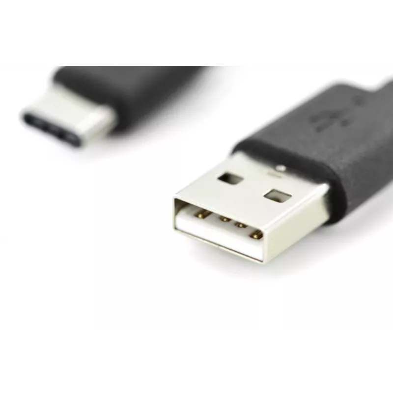 DIGITUS ASSMANN cable de conexión USB Type-C, Type-C a A M/M, 1m 3A, 480MB, versión 2.0, negro