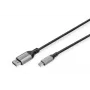DIGITUS mini DP a DP 8K 60 Hz. DP 1.4 carcasa de aluminio negro 2 m