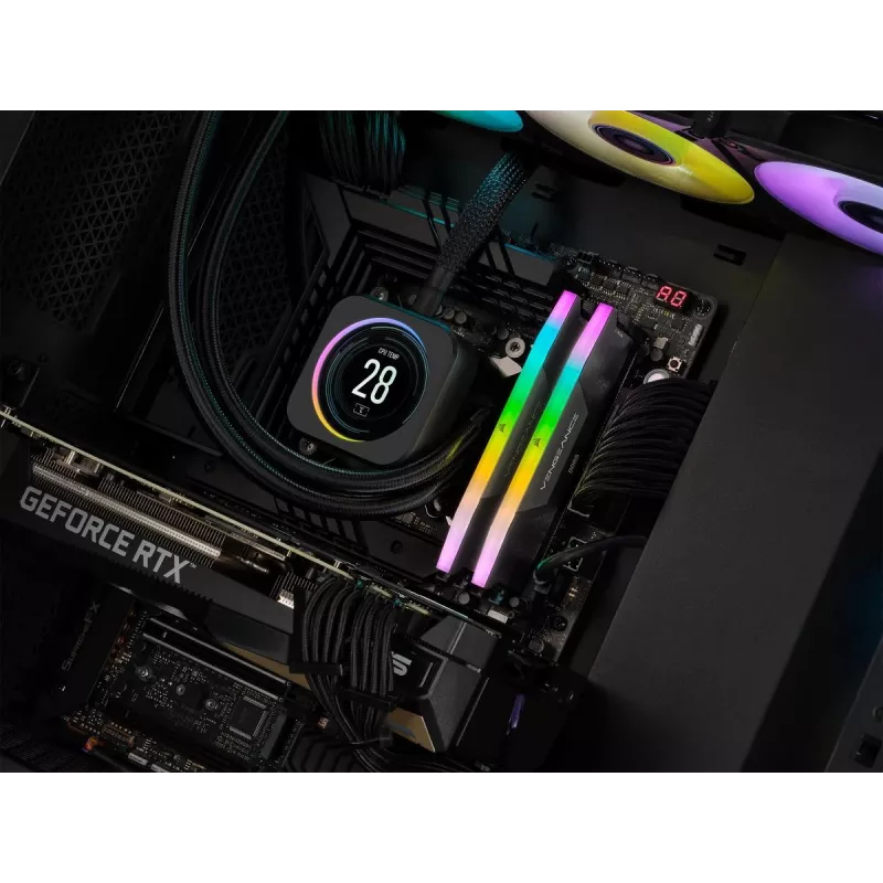 Corsair Vengeance RGB kit de memoria RAM 32 GB (2x16 GB) DDR5-6000 CL38, negro
