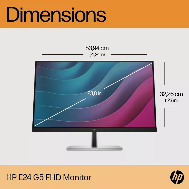 Monitor HP E-Series E24 G5 23,8 pulgadas Full HD LCD 1920x1080