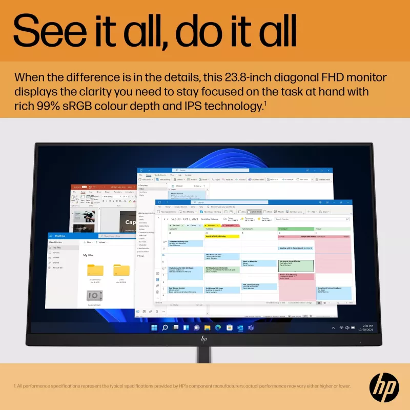 Monitor HP E-Series E24 G5 23,8 pulgadas Full HD LCD 1920x1080