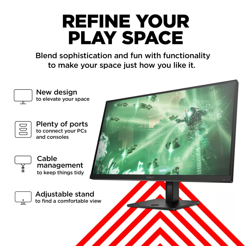 OMEN by HP 27 pulgadas QHD 165Hz Monitor gaming - OMEN 27q