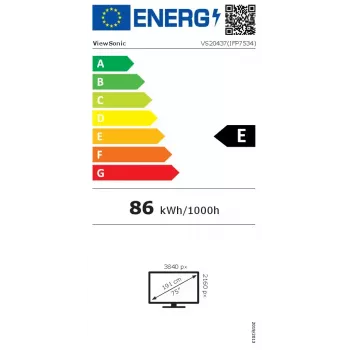 Viewsonic IFP7534 Pizarra interactiva 190,5 cm (75 pulgadas) 3840 x 2160 píxeles Pantalla táctil Negro