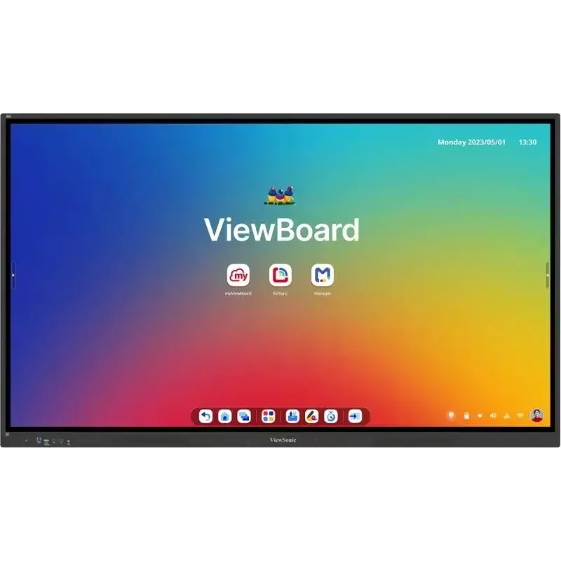 ViewSonic ViewBoard IFP7534 pantalla interactiva, 75 pulgadas (190,5 cm), multitáctil, Android 14 EDLA, 8 GB RAM, 450 cd/m², altavoces de 40 W, negra