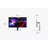 Samsung S32FG814SU Monitor de ordenador 81,3 cm (32 pulgadas) 3840 x 2160 píxeles 4K Ultra HD OLED Plata