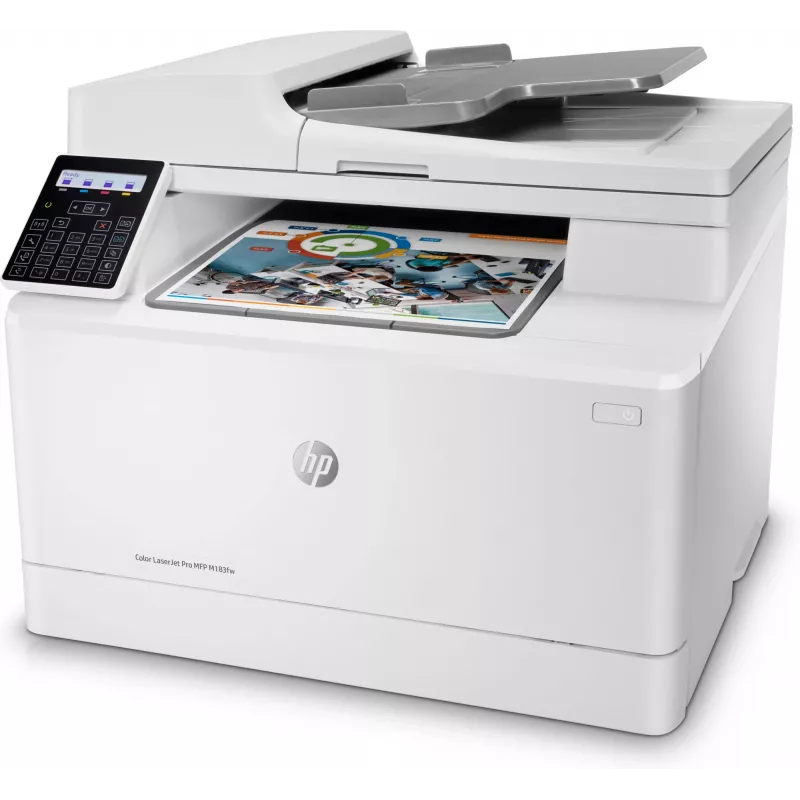 HP Color LaserJet Pro MFP M183fw, Láser, Impresión en color, 600 x 600 DPI, A4, Impresión directa, Blanco