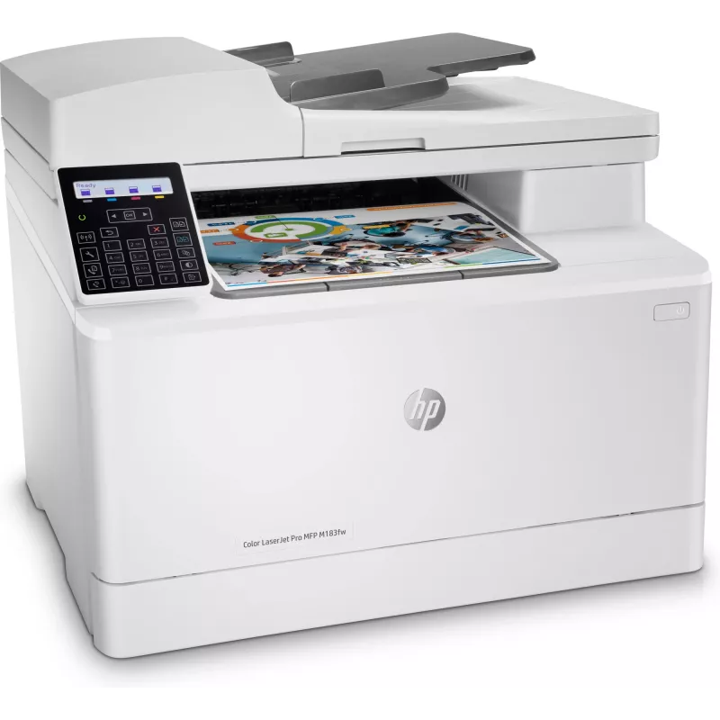 HP Color LaserJet Pro MFP M183fw, Láser, Impresión en color, 600 x 600 DPI, A4, Impresión directa, Blanco
