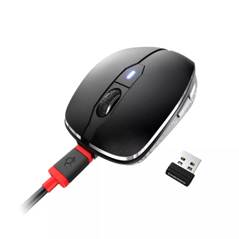 Ratón CHERRY MW 8C ADVANCED Ambidiestro RF Inalámbrico + Bluetooth Óptico 3000 DPI