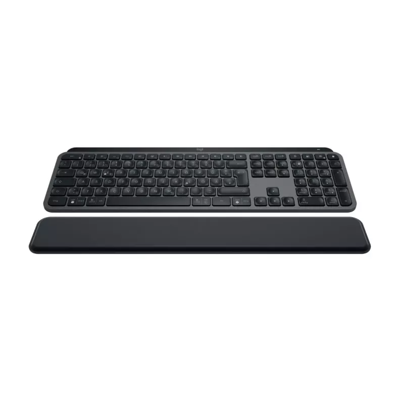 Teclado LOGITECH MX Keys S Grafito con reposamuñecas QWERTZ Alemán