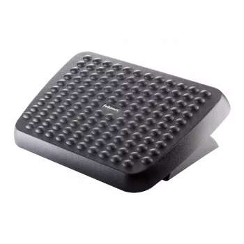 Reposapiés Fellowes Standard ergonómico bajo el escritorio, negro, altura ajustable, 330 mm de ancho