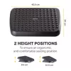 Fellowes Standard reposapiés, negro