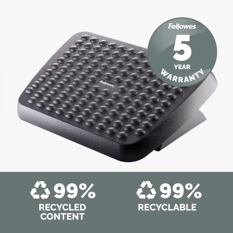 Fellowes Standard reposapiés, negro