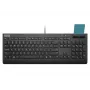 Teclado con cable de tamaño completo con lector de tarjetas Lenovo Smartcard Wired II — distribución alemana, USB, 106 teclas, negro