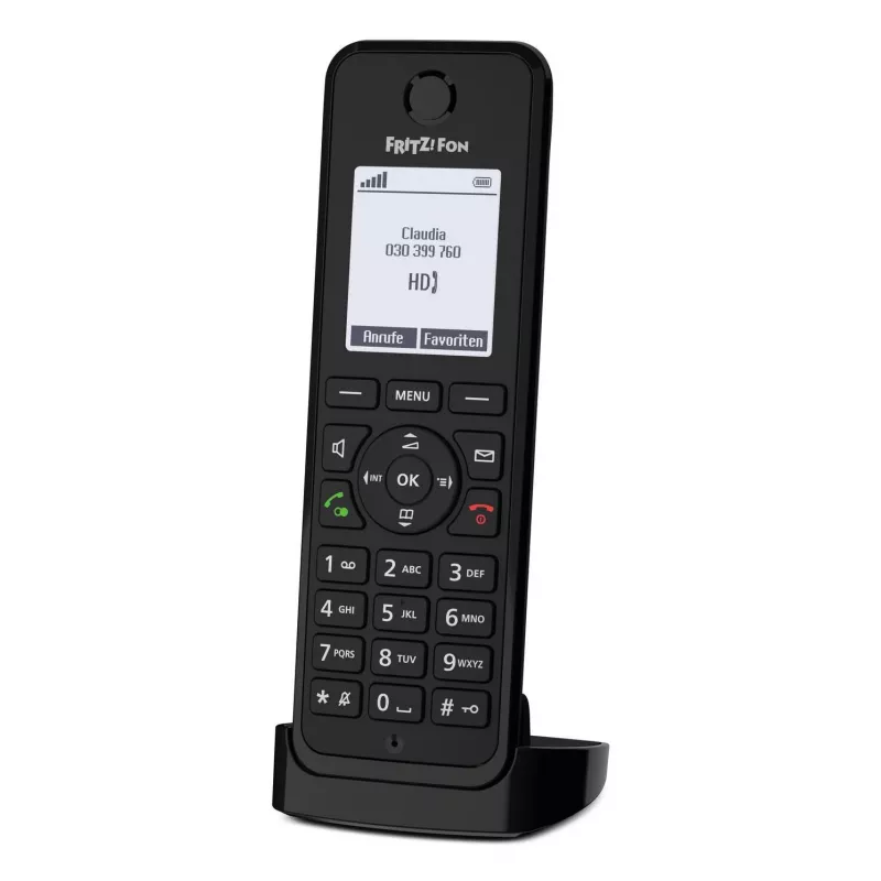 Teléfono DECT FRITZ Fon M3 Terminal inalámbrico Identificador de llamadas Negro