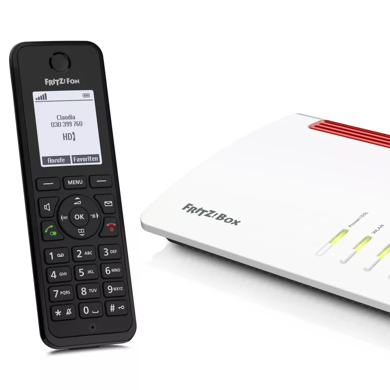 Teléfono DECT FRITZ Fon M3 Terminal inalámbrico Identificador de llamadas Negro
