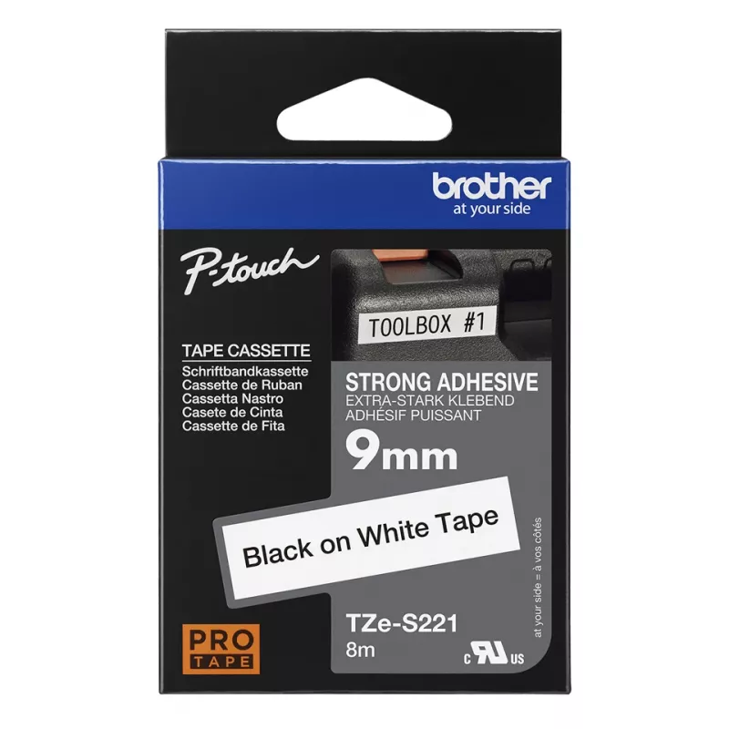 Cinta de rotulación Brother TZE-S221 TZ