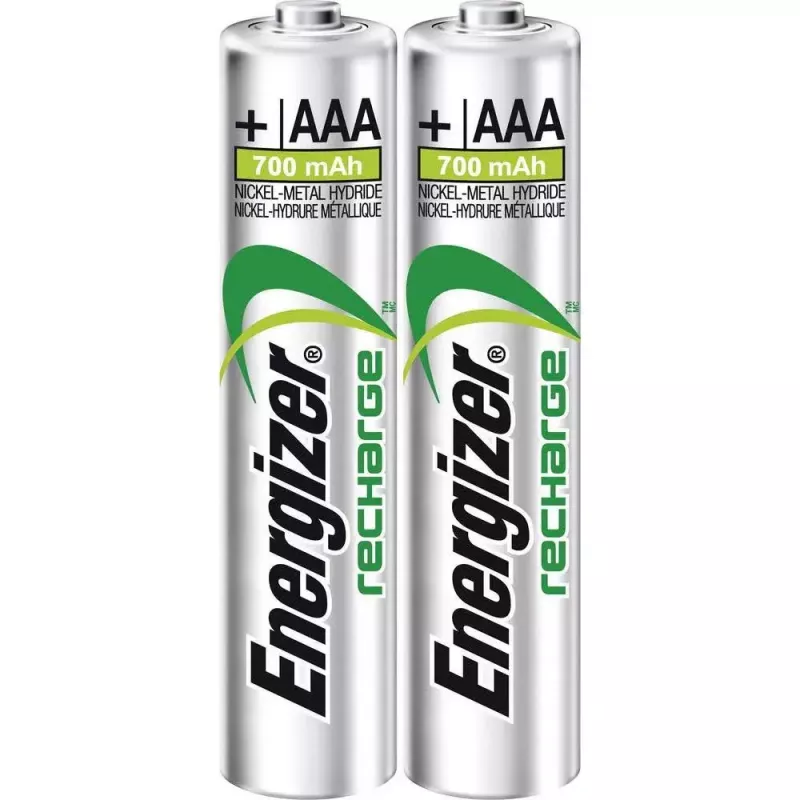 Energizer Recharge Power Plus AAA/HR03 pilas recargables, NiMH, 700 mAh, 1,2 V, 2 uds.