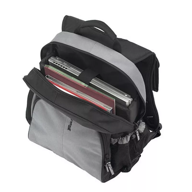 Mochila Targus TSB023EU, negra, gris, nailon