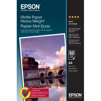 Papel mate de alto gramaje Epson - A4 - 50 hojas
