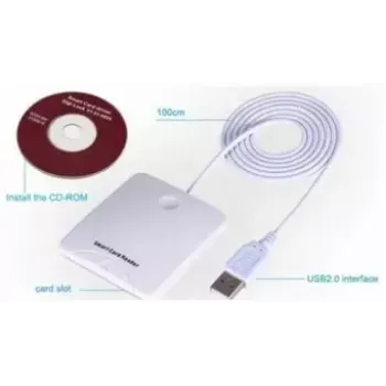 Lector de tarjetas inteligentes Transcend USB PC/SC N68 blanco