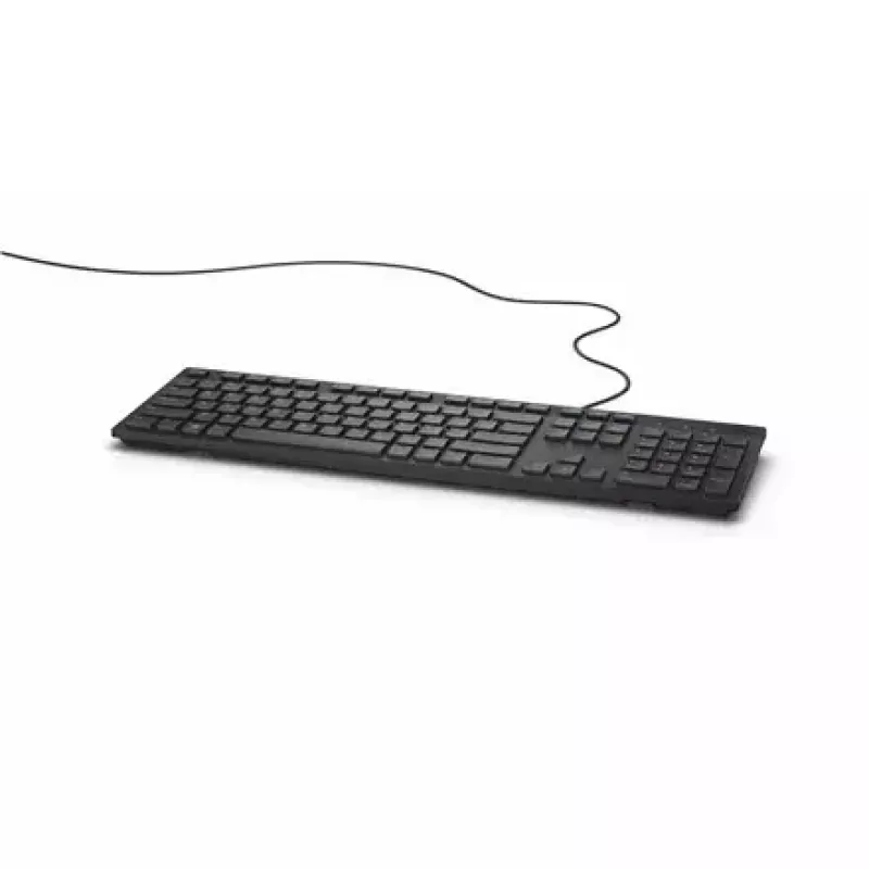Dell KB216 estándar, con cable, distribución de teclado rusa, negro, teclado numérico