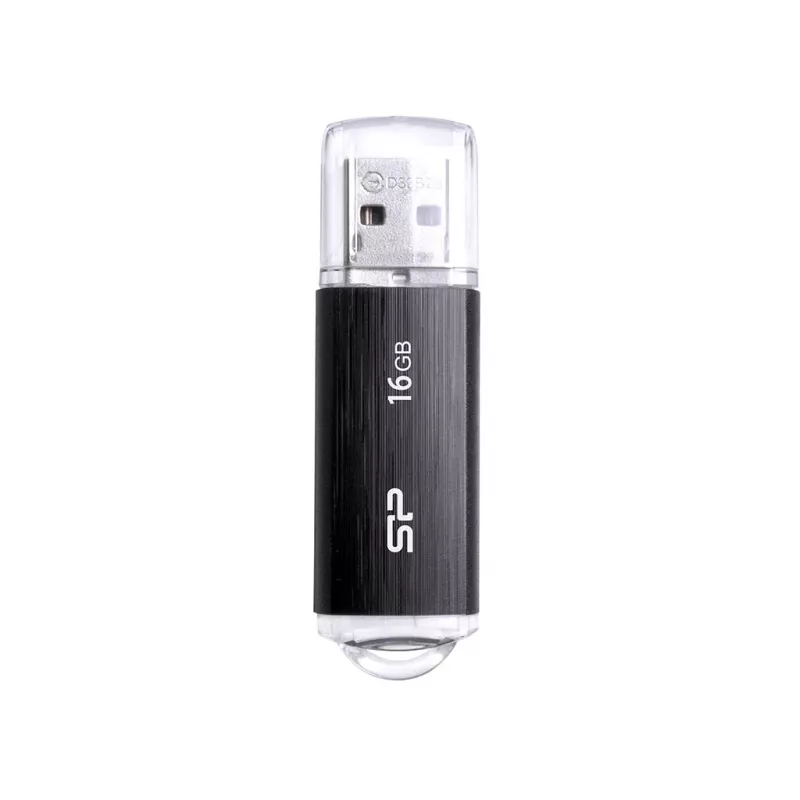 SILICON POWER Ultima U02 - 16GB Memoria USB - USB 2.0 - negra (moq-30)