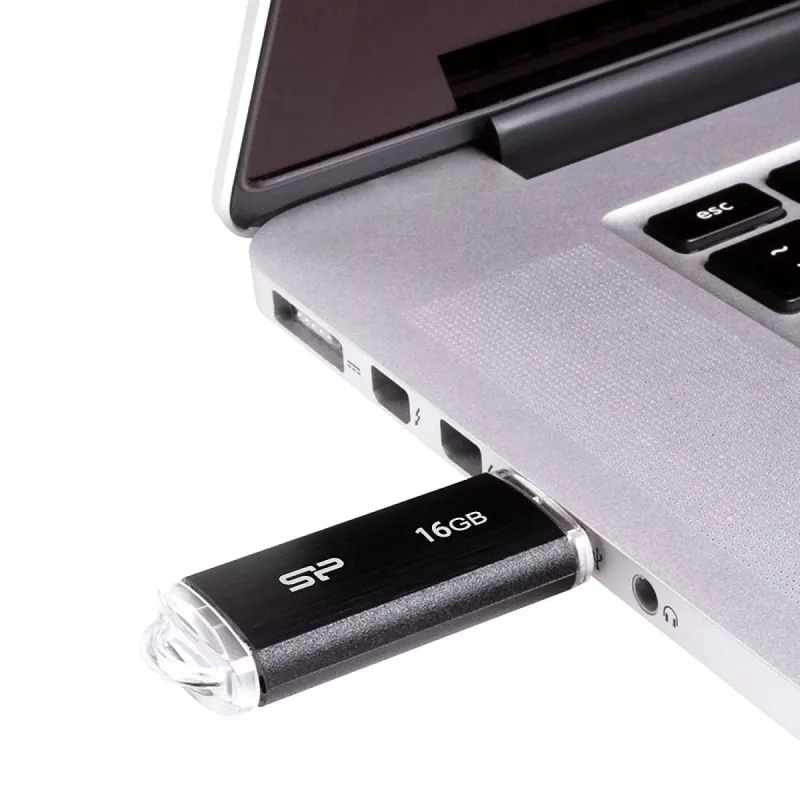 SILICON POWER Ultima U02 - 16GB Memoria USB - USB 2.0 - negra (moq-30)