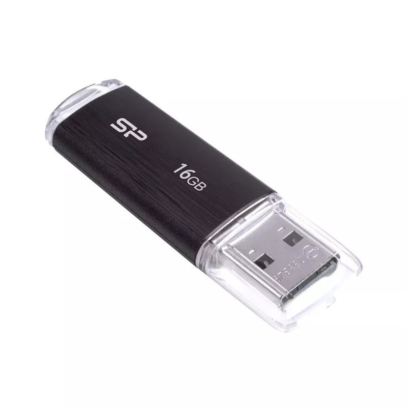 SILICON POWER Ultima U02 - 16GB Memoria USB - USB 2.0 - negra (moq-30)