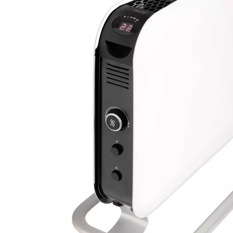 Calefactor de convección Mill SG2000LED, 2000 W, 3 niveles de calor, pantalla LED, apto para estancias de hasta 20 m², blanco