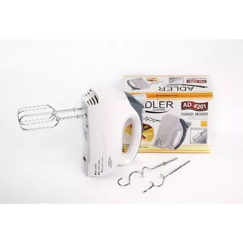 Batidora de mano Adler AD 4201 g — 300 W, 1 kg, gris/blanco