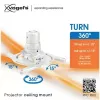 Soporte de proyector de techo Vogel's PPC1500 blanco — regulable en altura, para una instalación sencilla