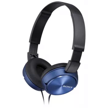 Sony MDR-ZX310, con cable, 10 - 24000 Hz, música, 125 g, auriculares, azul